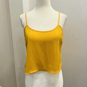 Forever 21 Women's Sleeveless Strappy Yellow Knit Cami Size S (A0127)